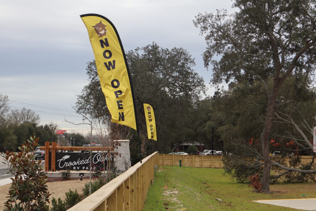 RV site at Crooked Oaks RV Park in Conway, SC