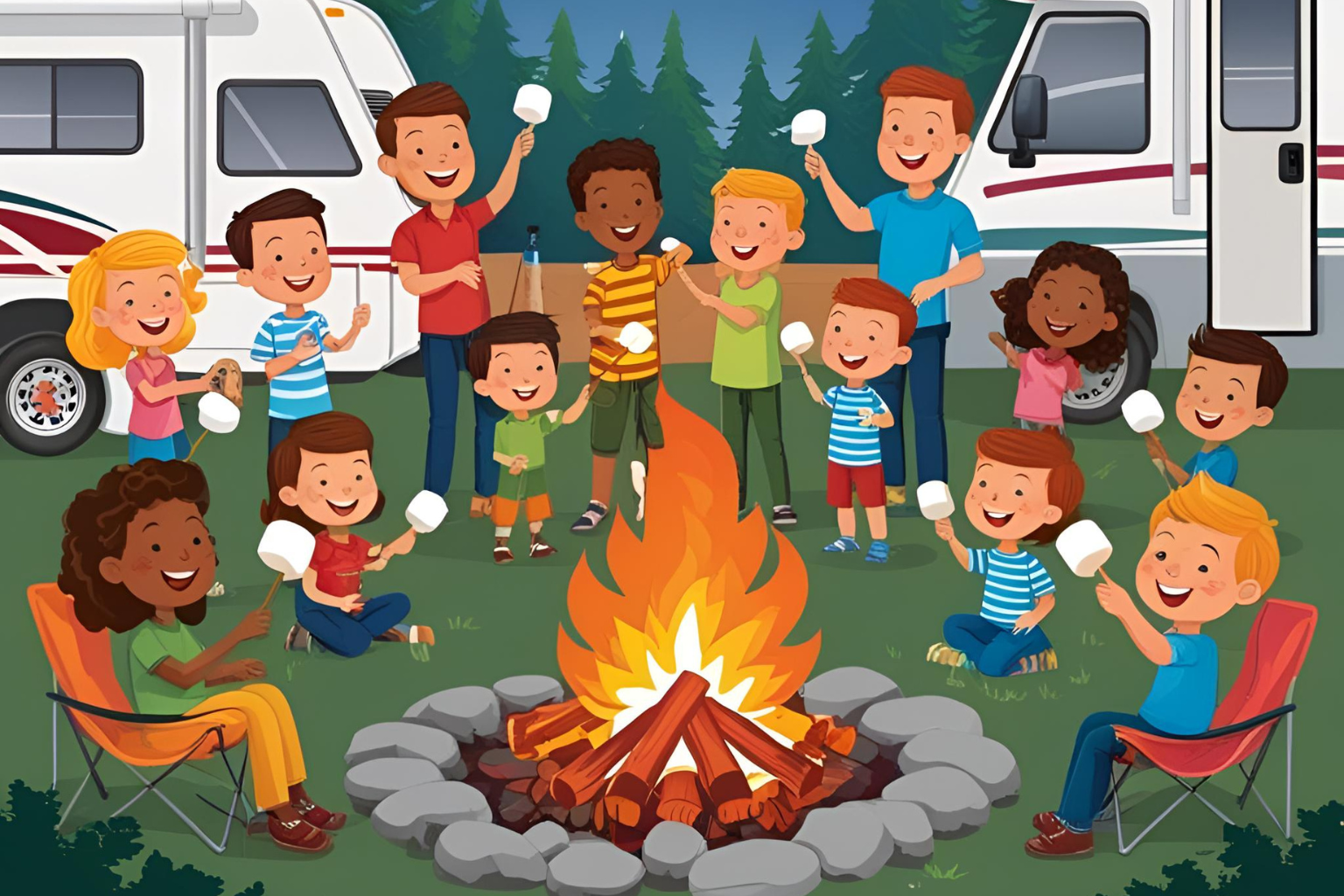 smores campfire rv park