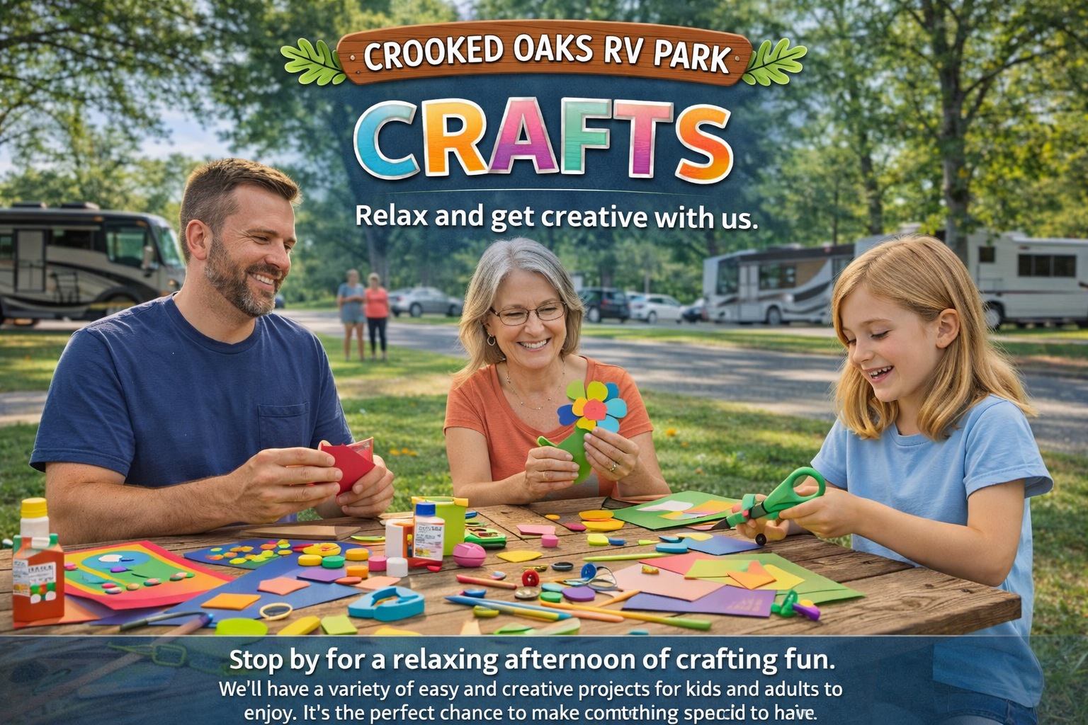 crafts activities crooked oaks rv park